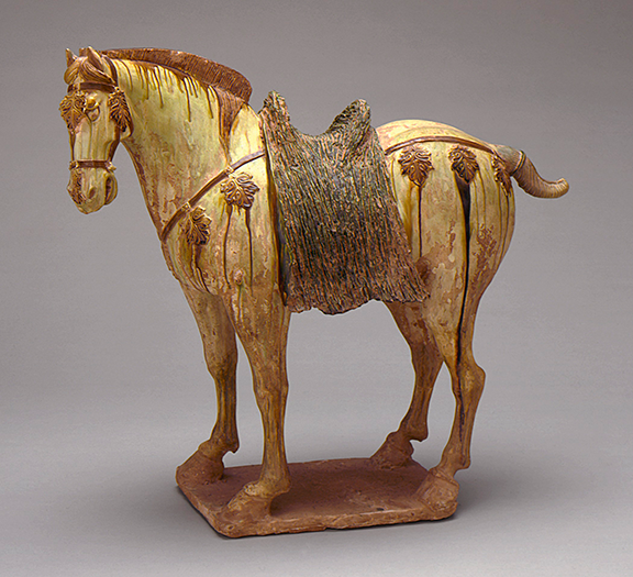Figure - Funerary sculpture of a Horse, Middle Tang dynasty